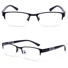 Load image into Gallery viewer, Half Frame Blue Light Blocking Glasses Flat Glasses Fashion Comfortable Transparent Glasses Anti Radiation Glasses For Men