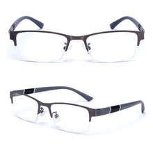 Load image into Gallery viewer, Half Frame Blue Light Blocking Glasses Flat Glasses Fashion Comfortable Transparent Glasses Anti Radiation Glasses For Men