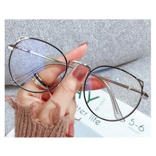 Load image into Gallery viewer, Cute Anti Blue Light Glasses Metal Glasses Frame Flat Glasses Fashion Comfortable Transparent Glasses For Women