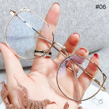 Load image into Gallery viewer, Cute Anti Blue Light Glasses Metal Glasses Frame Flat Glasses Fashion Comfortable Transparent Glasses For Women