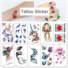 Load image into Gallery viewer, Temporary Colorful Small Fresh Tattoo Stickers Fashion Waterproof Long-lasting Tattoo Stickers Arm Leg Chest Body Art Tattoo