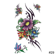 Load image into Gallery viewer, Temporary Colorful Small Fresh Tattoo Stickers Fashion Waterproof Long-lasting Tattoo Stickers Arm Leg Chest Body Art Tattoo