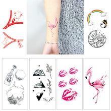 Load image into Gallery viewer, Personalized Colorful Small Fresh Tattoo Stickers Waterproof Long-lasting Tattoo Stickers Temporary Body Art Tattoo Stickers