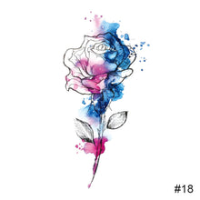 Load image into Gallery viewer, Colorful Small Fresh Tattoo Stickers Waterproof Long-lasting Tattoo Stickers Temporary Arm Leg Chest Body Art Tattoo Stickers