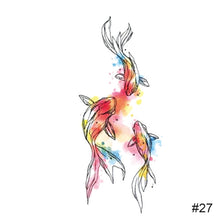 Load image into Gallery viewer, Colorful Small Fresh Tattoo Stickers Waterproof Long-lasting Tattoo Stickers Temporary Arm Leg Chest Body Art Tattoo Stickers