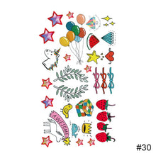 Load image into Gallery viewer, Colorful Small Fresh Tattoo Stickers Waterproof Long-lasting Tattoo Stickers Temporary Body Art Tattoo For Women Men