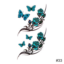 Load image into Gallery viewer, Colorful Small Fresh Tattoo Stickers Waterproof Long-lasting Tattoo Stickers Temporary Body Art Tattoo For Women Men