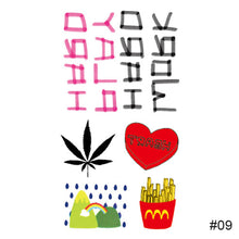 Load image into Gallery viewer, Personalized Fashion Colorful Small Fresh Tattoo Stickers Waterproof Long-lasting Tattoo Stickers Temporary Body Art Tattoo