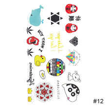Load image into Gallery viewer, Personalized Fashion Colorful Small Fresh Tattoo Stickers Waterproof Long-lasting Tattoo Stickers Temporary Body Art Tattoo