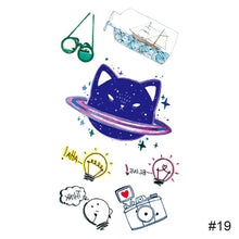 Load image into Gallery viewer, Personalized Fashion Colorful Small Fresh Tattoo Stickers Waterproof Long-lasting Tattoo Stickers Temporary Body Art Tattoo