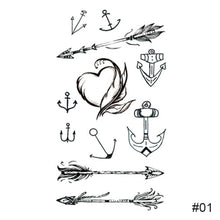 Load image into Gallery viewer, Colorful Small Fresh Tattoo Stickers Waterproof Long-lasting Tattoo Stickers Temporary Arm Leg Chest Body Art Tattoo Stickers