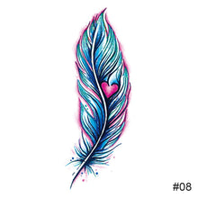 Load image into Gallery viewer, Colorful Small Fresh Tattoo Stickers Waterproof Long-lasting Tattoo Stickers Temporary Arm Leg Chest Body Art Tattoo Stickers
