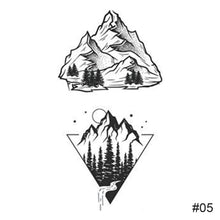 Load image into Gallery viewer, Fashion Black Small Fresh Tattoo Stickers Waterproof Long-lasting Tattoo Stickers Temporary Arm Leg Chest Body Art Tattoo