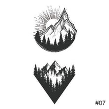 Load image into Gallery viewer, Fashion Black Small Fresh Tattoo Stickers Waterproof Long-lasting Tattoo Stickers Temporary Arm Leg Chest Body Art Tattoo