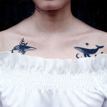 Load image into Gallery viewer, Black Small Fresh Tattoo Stickers Waterproof Long Lasting Temporary Tattoo Stickers Body Art Tattoo Stickers For Women Men