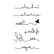 Load image into Gallery viewer, Black Small Fresh Tattoo Stickers Waterproof Long Lasting Temporary Tattoo Stickers Body Art Tattoo Stickers For Women Men