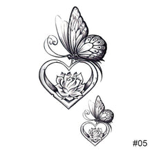 Load image into Gallery viewer, Black Small Fresh Tattoo Stickers Waterproof Long Lasting Temporary Tattoo Stickers Body Art Tattoo Stickers For Women Men