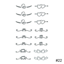 Load image into Gallery viewer, Black Small Fresh Tattoo Stickers Waterproof Long Lasting Temporary Tattoo Stickers Body Art Tattoo Stickers For Women Men
