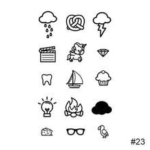 Load image into Gallery viewer, Black Small Fresh Tattoo Stickers Waterproof Long Lasting Temporary Tattoo Stickers Body Art Tattoo Stickers For Women Men