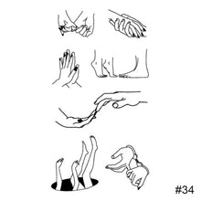 Load image into Gallery viewer, Black Small Fresh Tattoo Stickers Waterproof Long Lasting Temporary Tattoo Stickers Body Art Tattoo Stickers For Women Men