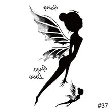 Load image into Gallery viewer, Black Small Fresh Tattoo Stickers Waterproof Long Lasting Temporary Tattoo Stickers Body Art Tattoo Stickers For Women Men