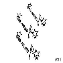 Load image into Gallery viewer, Black Small Fresh Tattoo Stickers Waterproof Long Lasting Temporary Tattoo Stickers Arm Leg Chest Body Art Tattoo Stickers