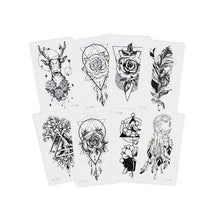 Load image into Gallery viewer, Simple Black Small Fresh Tattoo Stickers Waterproof Long Lasting Tattoo Stickers Arm Leg Chest Body Art Tattoo Stickers