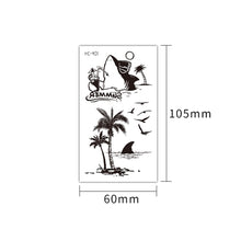 Load image into Gallery viewer, Simple Black Small Fresh Tattoo Stickers Waterproof Long Lasting Tattoo Stickers Arm Leg Chest Body Art Tattoo Stickers