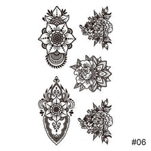 Load image into Gallery viewer, Fashion Black Small Fresh Tattoo Stickers Waterproof Long Lasting Tattoo Stickers Body Art Tattoo Temporary Tattoo Stickers
