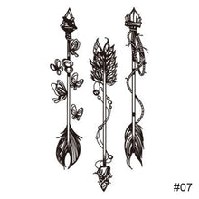 Load image into Gallery viewer, Fashion Black Small Fresh Tattoo Stickers Waterproof Long Lasting Tattoo Stickers Body Art Tattoo Temporary Tattoo Stickers