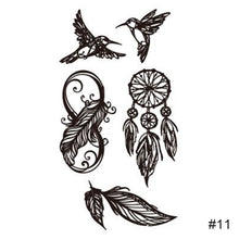 Load image into Gallery viewer, Fashion Black Small Fresh Tattoo Stickers Waterproof Long Lasting Tattoo Stickers Body Art Tattoo Temporary Tattoo Stickers