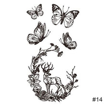 Load image into Gallery viewer, Fashion Black Small Fresh Tattoo Stickers Waterproof Long Lasting Tattoo Stickers Body Art Tattoo Temporary Tattoo Stickers