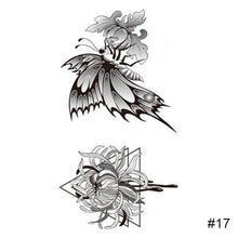 Load image into Gallery viewer, Fashion Black Small Fresh Tattoo Stickers Waterproof Long Lasting Tattoo Stickers Body Art Tattoo Temporary Tattoo Stickers