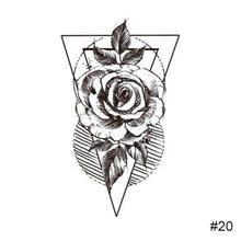 Load image into Gallery viewer, Fashion Black Small Fresh Tattoo Stickers Waterproof Long Lasting Tattoo Stickers Body Art Tattoo Temporary Tattoo Stickers