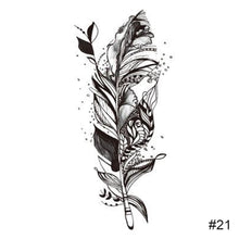 Load image into Gallery viewer, Fashion Black Small Fresh Tattoo Stickers Waterproof Long Lasting Tattoo Stickers Body Art Tattoo Temporary Tattoo Stickers