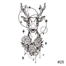 Load image into Gallery viewer, Fashion Black Small Fresh Tattoo Stickers Waterproof Long Lasting Tattoo Stickers Body Art Tattoo Temporary Tattoo Stickers