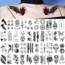 Load image into Gallery viewer, Colorful Small Fresh Tattoo Stickers Waterproof Long Lasting Tattoo Stickers Body Art Paste Painting Tattoo For Women Men