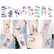 Load image into Gallery viewer, Colorful Small Fresh Tattoo Stickers Waterproof Long Lasting Tattoo Stickers Body Art Paste Painting Tattoo For Women Men