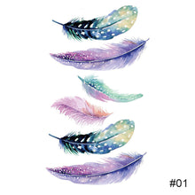 Load image into Gallery viewer, Colorful Small Fresh Tattoo Stickers Waterproof Long Lasting Tattoo Stickers Body Art Paste Painting Tattoo For Women Men