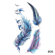 Load image into Gallery viewer, Colorful Small Fresh Tattoo Stickers Waterproof Long Lasting Tattoo Stickers Body Art Paste Painting Tattoo For Women Men