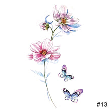 Load image into Gallery viewer, Colorful Small Fresh Tattoo Stickers Waterproof Long Lasting Tattoo Stickers Body Art Paste Painting Tattoo For Women Men
