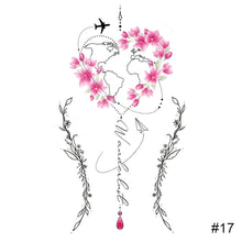 Load image into Gallery viewer, Colorful Small Fresh Tattoo Stickers Waterproof Long Lasting Tattoo Stickers Body Art Paste Painting Tattoo For Women Men