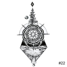 Load image into Gallery viewer, Small Fresh Black Tattoo Stickers Waterproof Long Lasting Tattoo Stickers Arm Leg Chest Body Art Paste Painting Tattoo