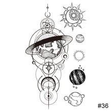 Load image into Gallery viewer, Small Fresh Black Tattoo Stickers Waterproof Long Lasting Tattoo Stickers Arm Leg Chest Body Art Paste Painting Tattoo
