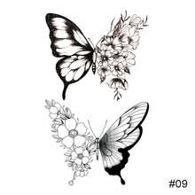 Load image into Gallery viewer, Small Fresh Black Tattoo Stickers Waterproof Long Lasting Tattoo Stickers Temporary Arm Leg Chest Body Art Tattoo