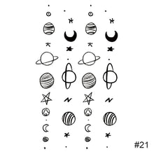 Load image into Gallery viewer, Small Fresh Black Tattoo Stickers Waterproof Long Lasting Tattoo Stickers Temporary Arm Leg Chest Body Art Tattoo