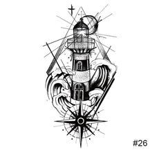 Load image into Gallery viewer, Temporary Small Fresh Colorful Tattoo Stickers Waterproof Long Lasting Tattoo Stickers Body Art Paste Painting Tattoo