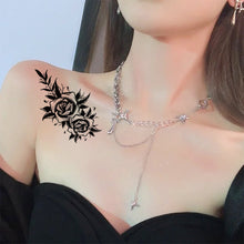 Load image into Gallery viewer, Temporary Small Fresh Black Tattoo Stickers Waterproof Long Lasting Tattoo Stickers Arm Leg Chest Body Art Tattoo