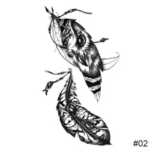 Load image into Gallery viewer, Temporary Small Fresh Black Tattoo Stickers Waterproof Long Lasting Tattoo Stickers Arm Leg Chest Body Art Tattoo