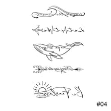 Load image into Gallery viewer, Temporary Small Fresh Black Tattoo Stickers Waterproof Long Lasting Tattoo Stickers Arm Leg Chest Body Art Tattoo